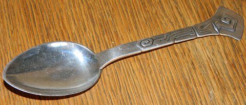 Spoon silver plated with art nouveau decoration