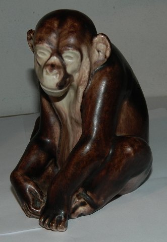 Figure of chimpanzee by Peder Hald