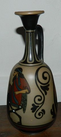 Pitcher in stoneware from L. Hjorth in Greek style
