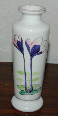 Vase i glas fra Fyens Glasværk