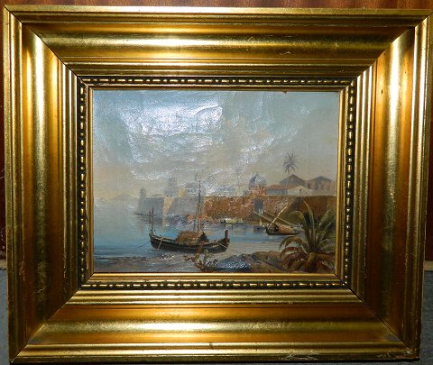 Oil Painting with an exotic motif