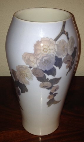 Art Nouveau period Royal Copenhagen vase with decoration of flowers