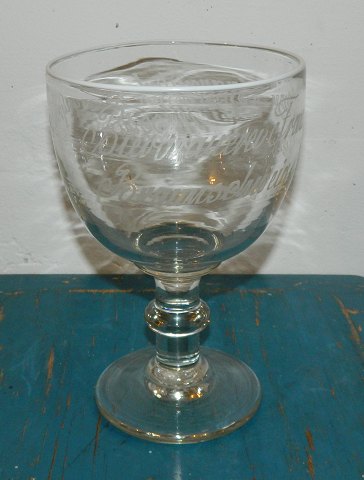 Antik Weissbier glas fra Tyskland 19. århundrede
