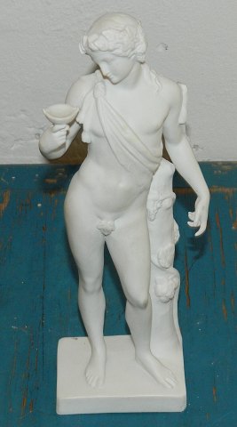 Royal Copenhagen Figure in biscuit of Bacchus
