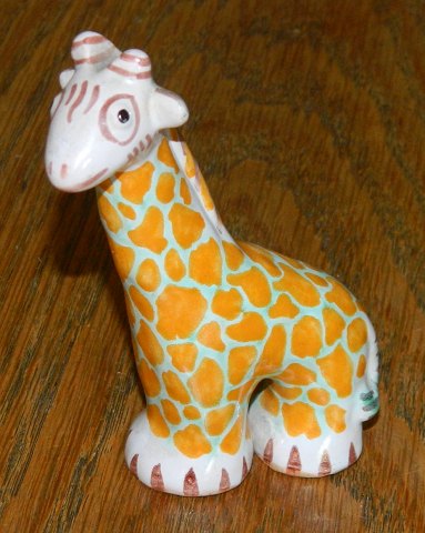 Giraf i keramik fra L. Hjorth