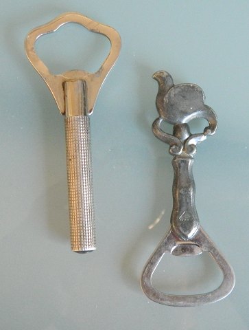 Corkscrew -and opener in silver and bottle opener from Just A in pewter