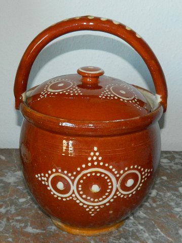 Danish food pottery pot from 19th. century