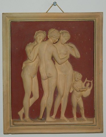 Bertel Thorvaldsen: Plate with the Three Graces and Cupid