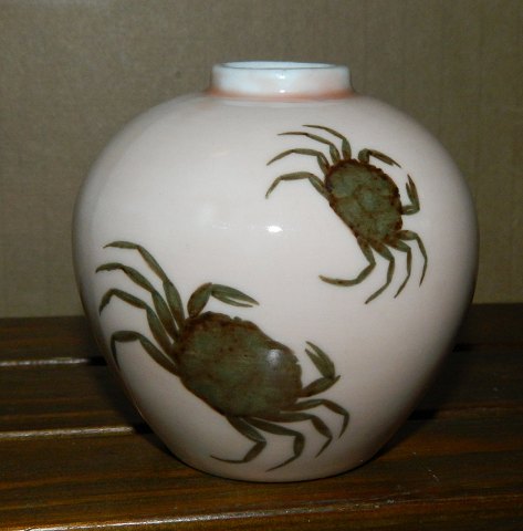Art Nouveau vase med krabber fra B&G