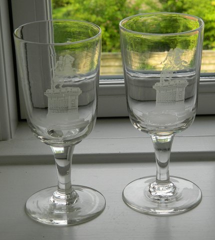 Pair of wine glasses from Holmegaard