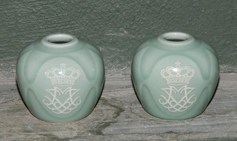 Pair of vases from Royal Copenhagen, Denmark.