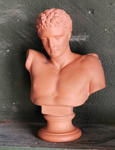Male bust in ceramics from L. Hjorth c. 1900
