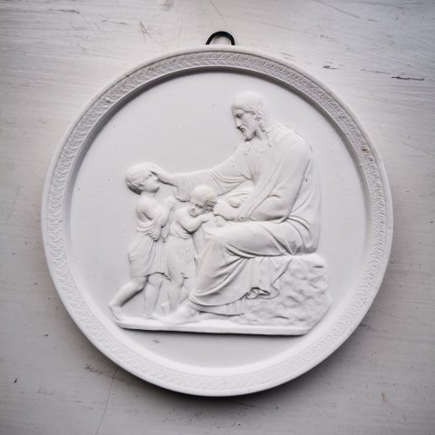 Bertel Thorvaldsen plate: "Christ blesses the children"
