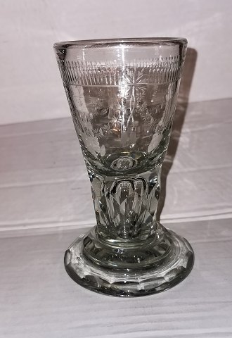 Masonic glass with grindings c. 1820