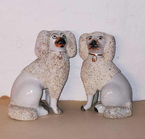 Pair of Staffordshire dogs 19th. Century