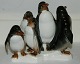 Spansk figurgruppe af pingviner i porcelæn fra Gama