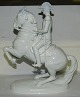 Royal Vienna porcelænsfigur af rytter på hest.