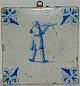 Dutch tile showing the crossbow   marksman