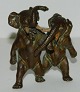 Figure of a pair of  elephants in Wiener-bronze.