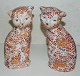 Pair of Imari cats in porcelain from Japan 1920