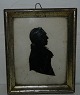 Silhouette af ubekendt mand fra omkring 1800