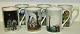 Collection of six Royal Copenhagen mug with Storm P. motives
