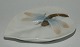 Art Nouveau Style: B&G tray in porcelain with dragonfly