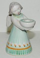 Lille engel i keramik fra L. Hjorth