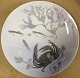 Art Nouveau period: Royal Copenhagen plate with crab and fish