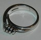 Art Deco Ring in Sterling Silver by Hans Hansen