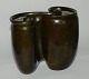 Bronze patinated organic vase by Just A.