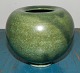 Grøn glaseret vase fra Saxbo, Danmark