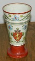 Crested vase from Porsgrund with Norwegian Royal Coat of Arms