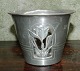 Vase in pewter with pierced  decoration by Mogens Ballin