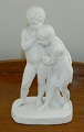 B&G figur i bisquit af to børn