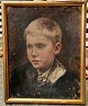 Portrait of a boy by Johan Gudmundsen-Holmgren
