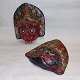Pair of red masks from India