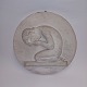 Elna Borch: Plate in plaster with crying boy
