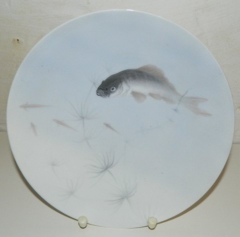 Kgl. platte med torsk fra skønvirke-perioden