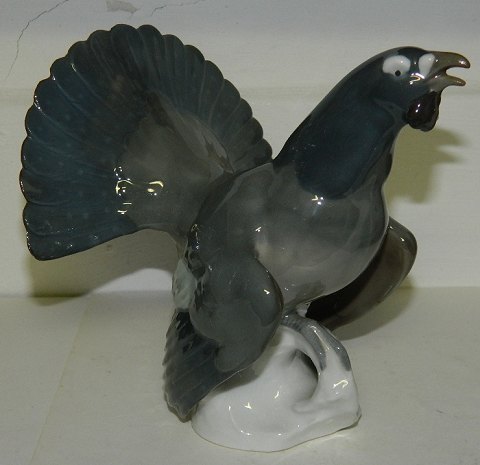 Tjur figur i porcelæn fra tyske Carl Scheidig ca. 1940