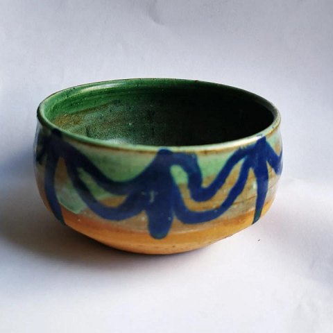 Skål i keramik fra Ulla Dybeck´s værksted