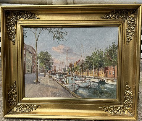 Theodor Ulrichsen: Canal motif from Copenhagen