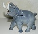 Kgl. figur i porcelæn af elefant