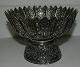 Persian bowl in silver on foot 19th century