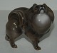 Porcelænsfigur af hund fra Dahl Jensen
