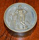 Bronze "brik" med Thorvaldsen motiv af "Byggekunstens Genius"