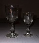 Snapseglas -og hedvinsglas med hjortmotiv