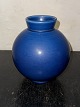 Round blue Aluminia vase from Denmark